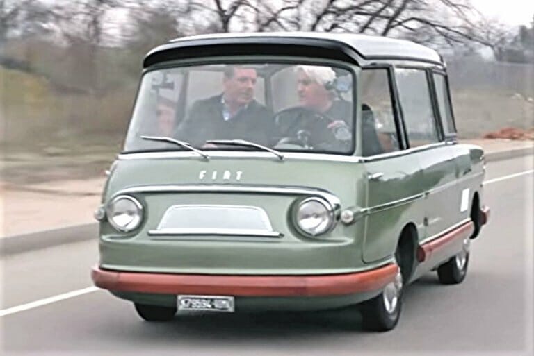 Only 2 surviving Fiat 600 Multipla Mirafioris visit Jay Leno's garage