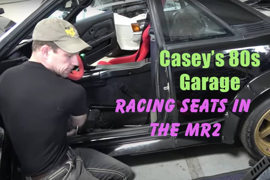 Casey's 80s Garage Racing seats in the MR2 Journal