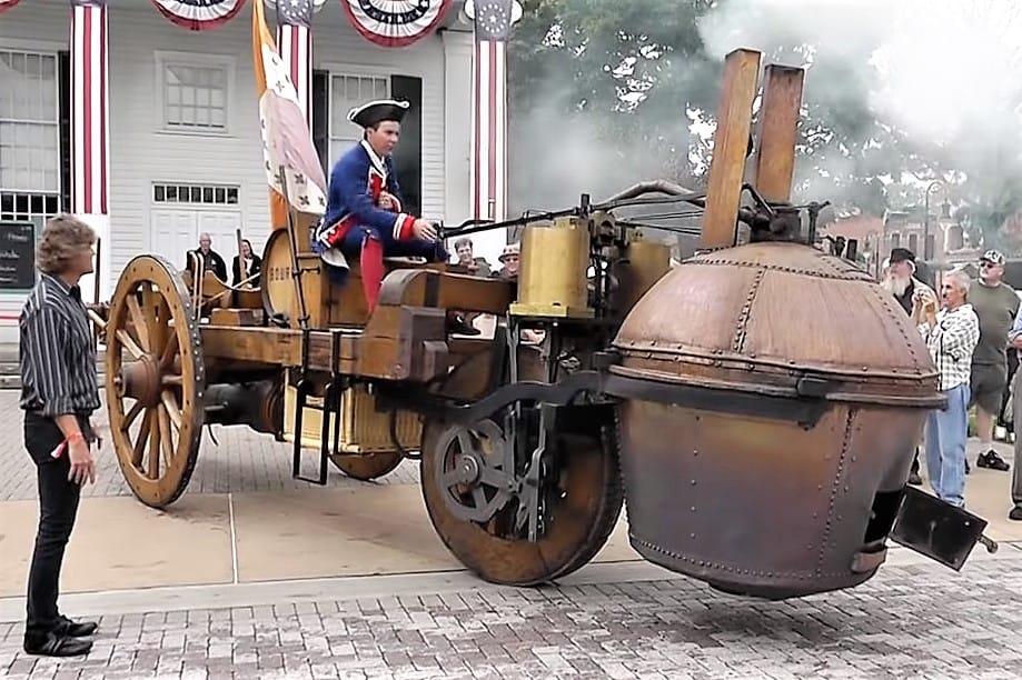 Video of the Day The original steam car, Cugnot is a 250yearold design