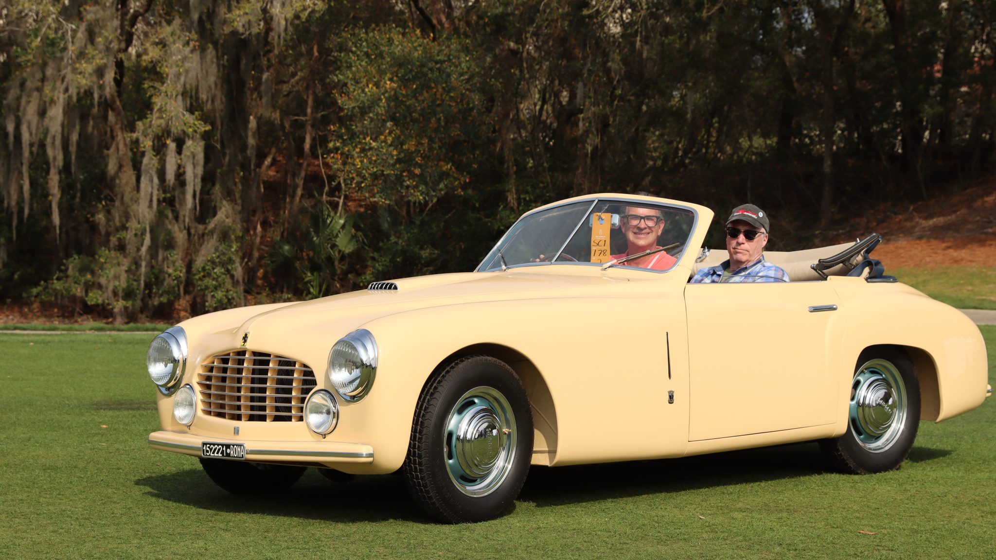 Showing a 1949 Ferrari 166 Inter at Amelia Island
