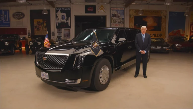 Jay Leno Gets a Highly Secure Look at the Presidential Limousine
