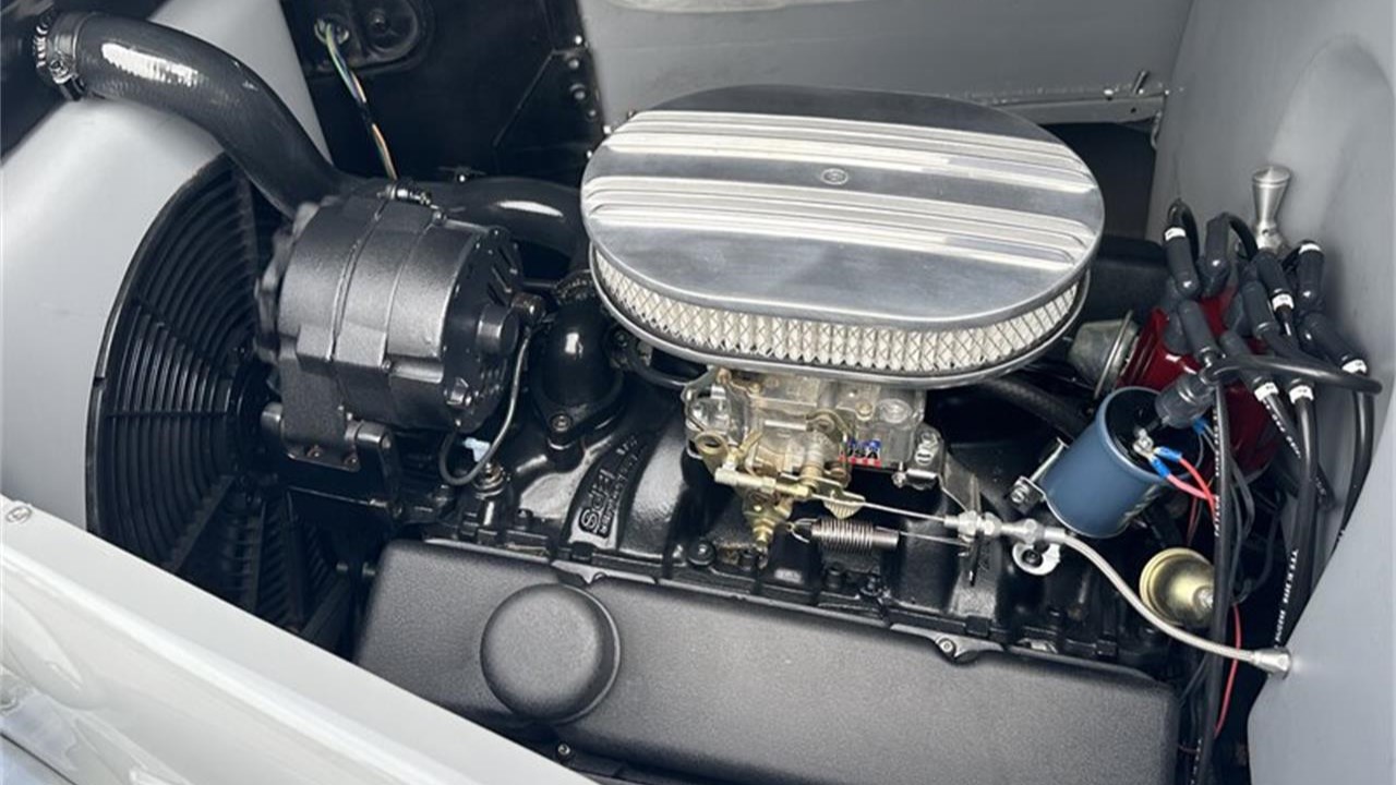 350ci V8 engine of a 1937 Chevrolet Business Coupe for sale on ClassicCars.com