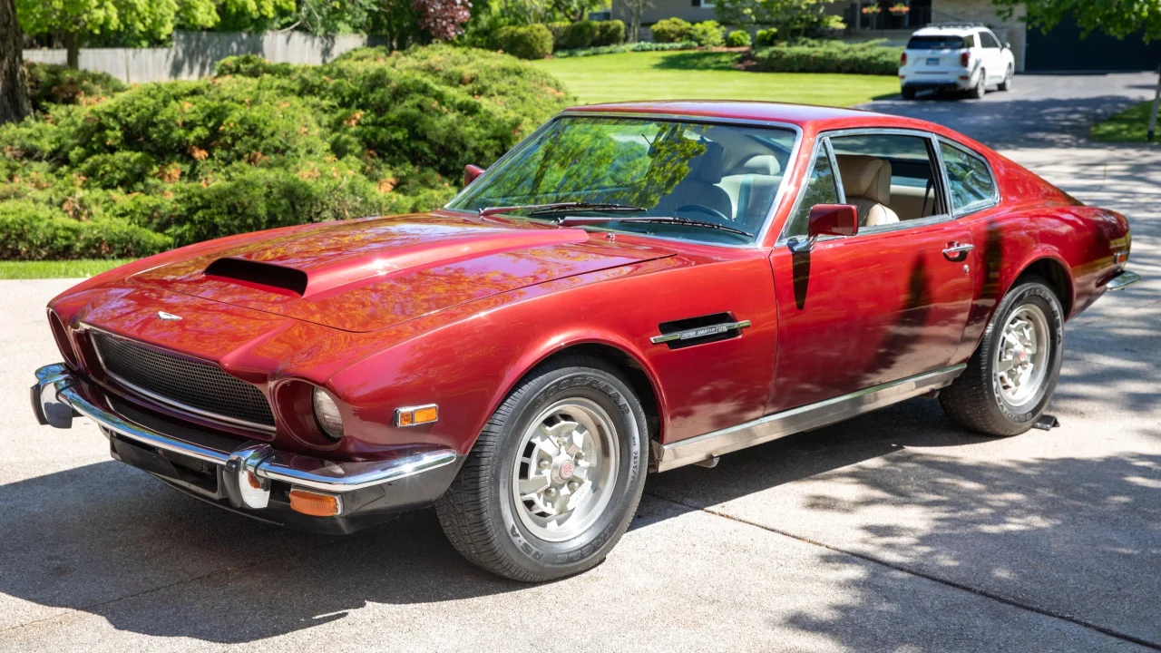 A 1977 Aston Martin V8 coupe