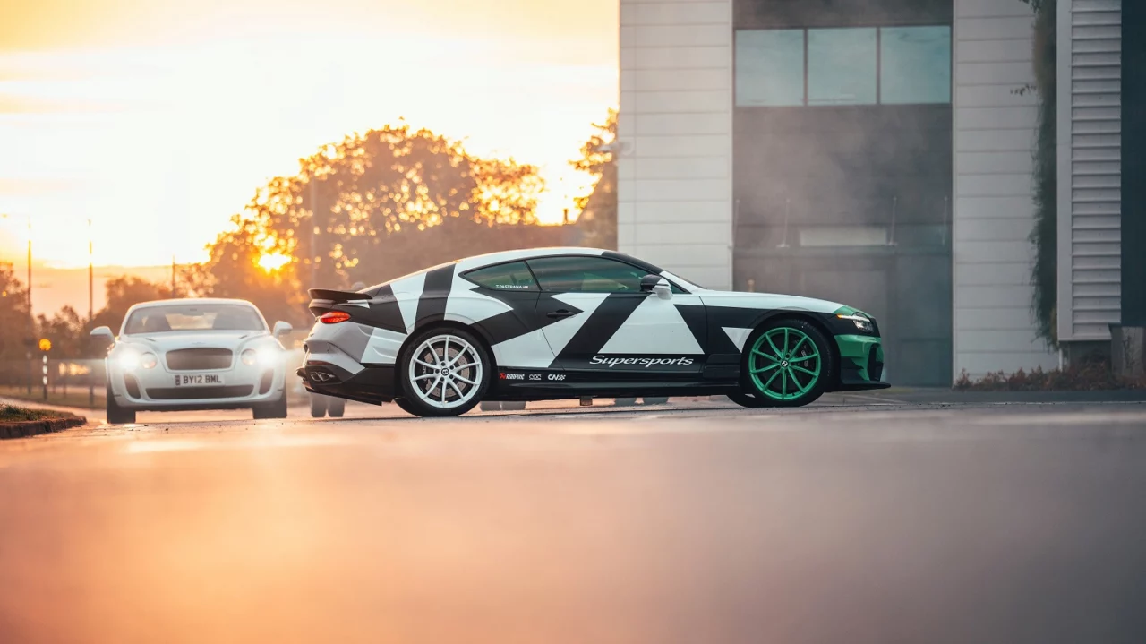 Travis Pastrana Drifts Around the Bentley Factory in a Supersports