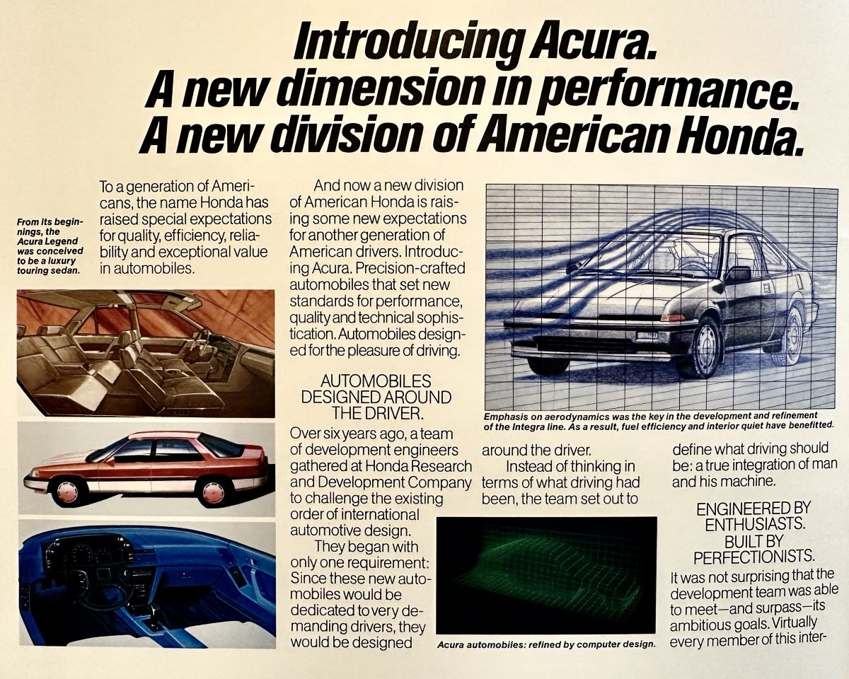 Acura Brand Turns 40 Years Old