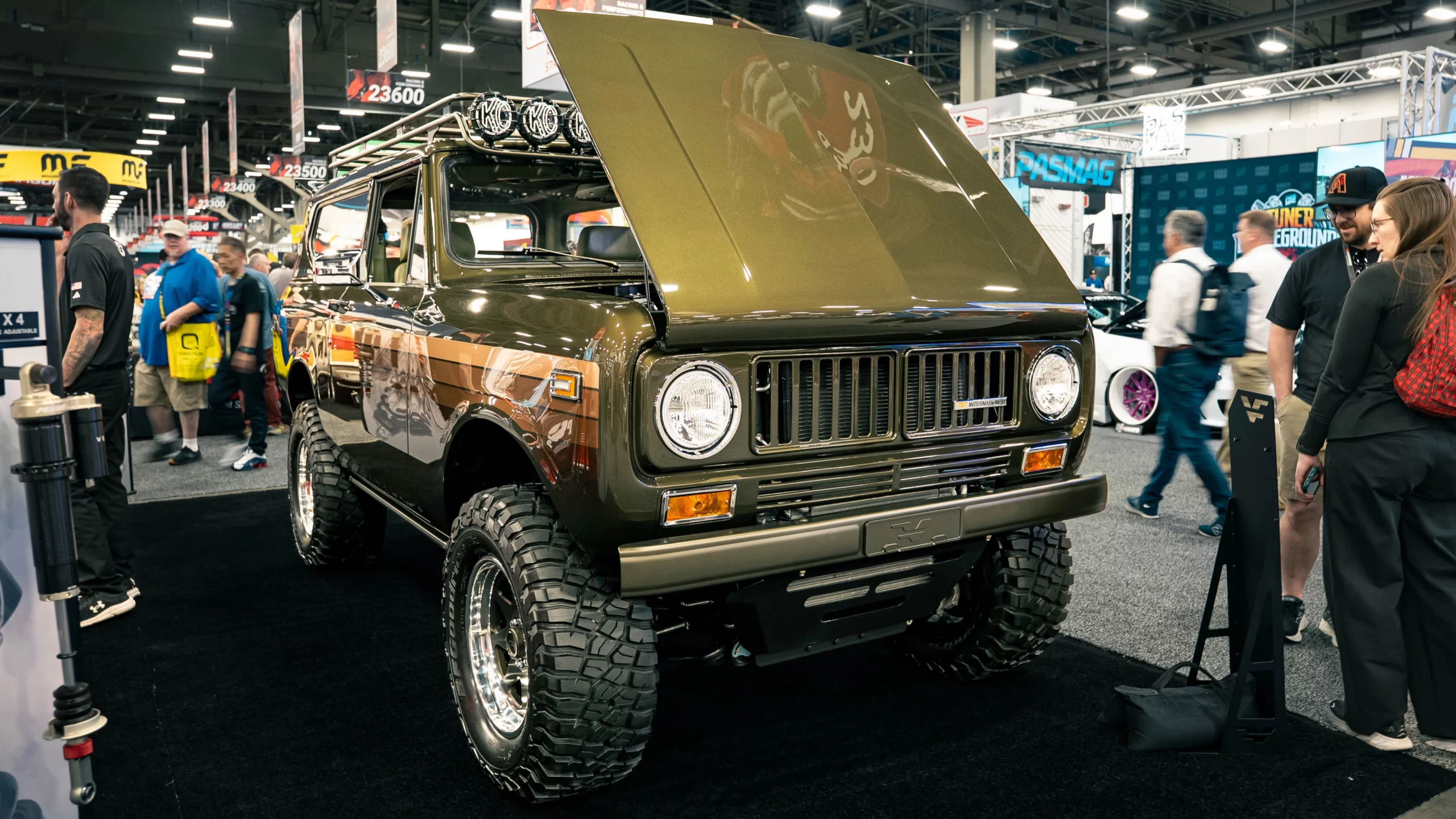 Velocity Restorations 1973 International Harvester Scout II at SEMA 2025 Velocity Restorations 1973 International Harvester Scout II at SEMA 2025