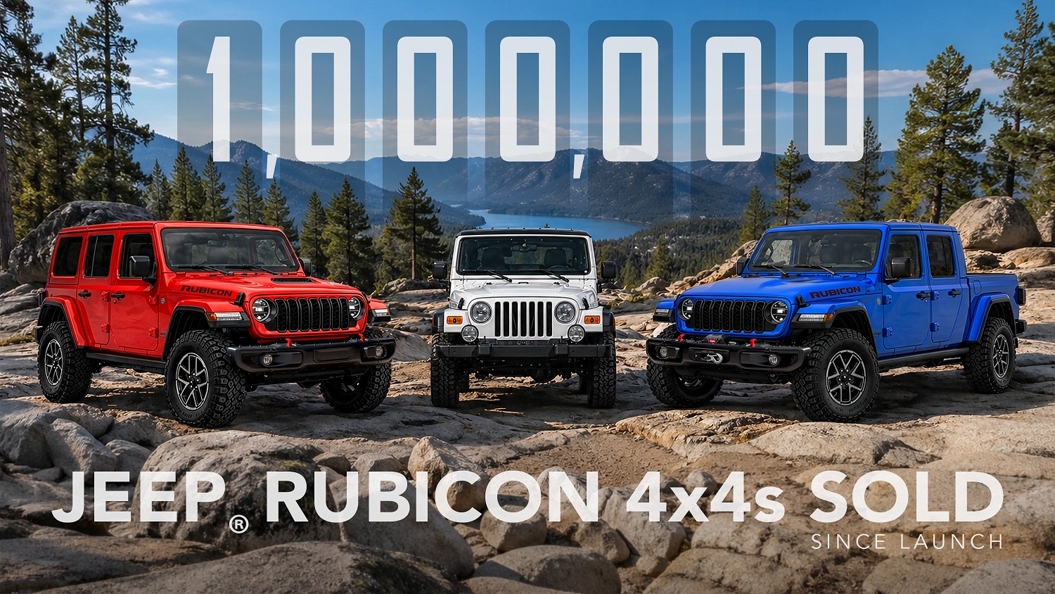 Jeep Has Officially Sold 1 Million Rubicon Models