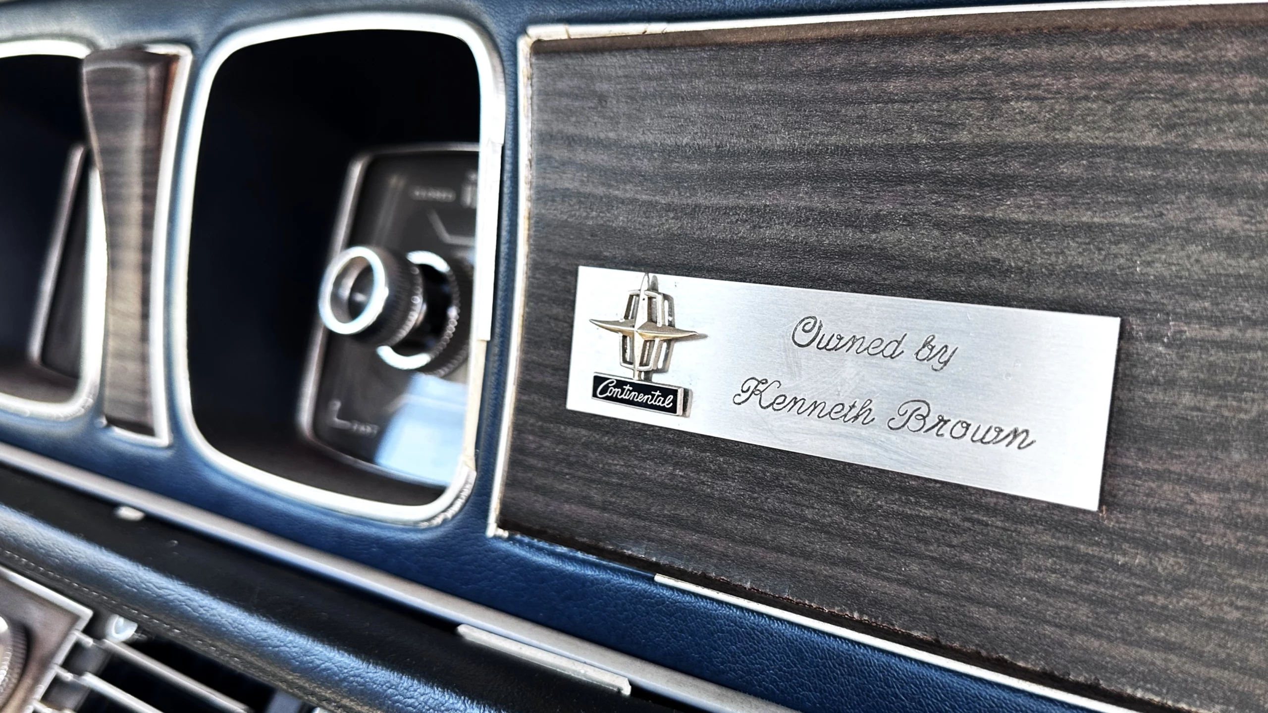 Personalized Dashboard Plaques Were a Point of Pride Personalized Dashboard Plaques Were a Point of Pride