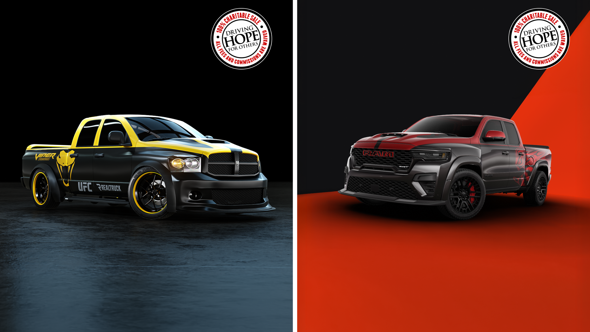 Two Trucks from Ram, UFC, and RealTruck to Be Auctioned for Charity Two Trucks from Ram, UFC, and RealTruck to Be Auctioned for Charity